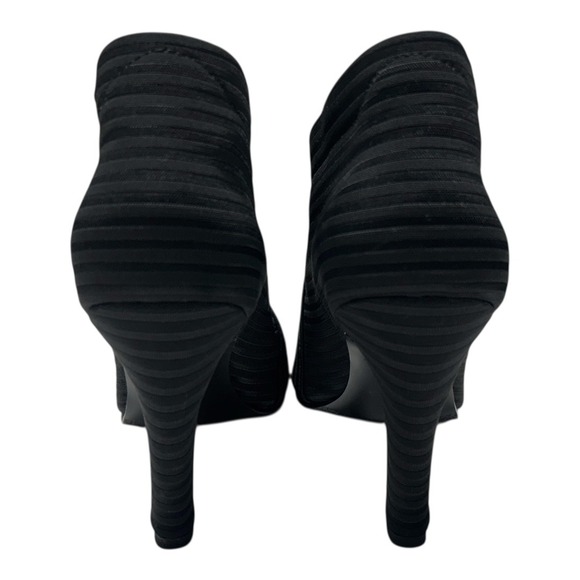 UNITED NUDE Fold Hi Black Woven Elastic Heeled Ankle Boots Women Size 39(US 8.5) - Picture 5 of 8